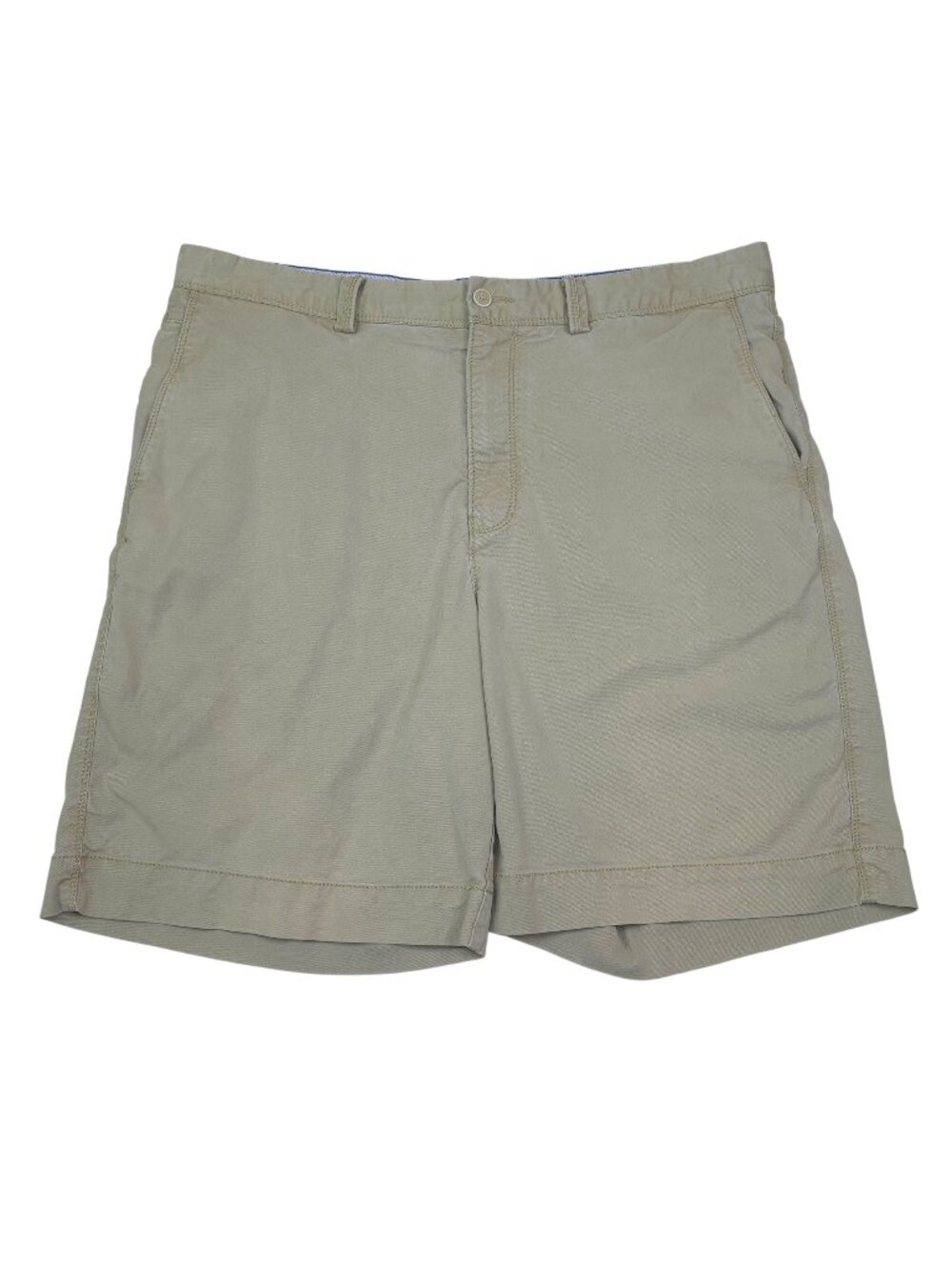 Tommy Bahama Mens Beige Cotton Blend Shorts Size 36 Casual Relaxed Fit